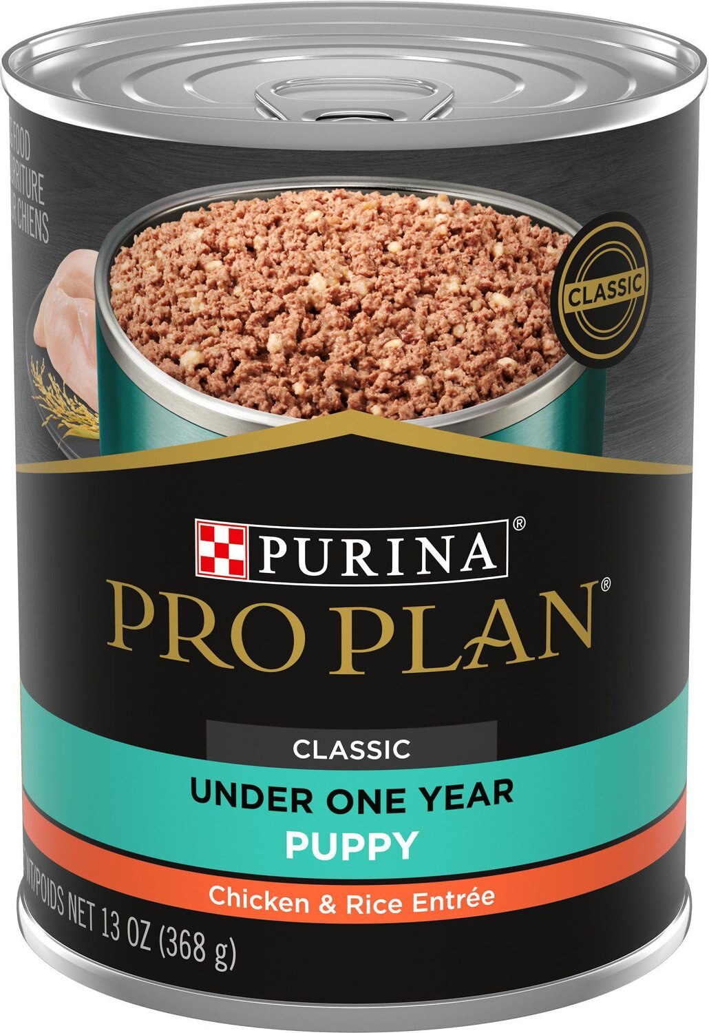 Purina Pro Plan Puppy Large Breed Chicken & Rice Formula with Probiotics Dry + Canned Dog Food, 18-lb bag