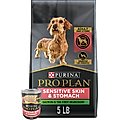Purina Pro Plan Small Breed Adult Sensitive Skin & Stomach Formula Dry Food + Focus Classic Sensitive Skin & Stomach Salmon & Rice Entree Canned Dog Food