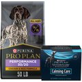 Purina Pro Plan Sport All Life Stages Performance 30/20 Chicken & Rice Formula Dry Food + Veterinary Diets Calming Care Probiotic Dog Supplement
