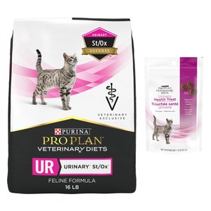 Purina Pro Plan Veterinary Diets UR St/Ox Urinary Formula Dry Food + Urinary Health Cat Treats