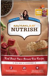Rachael Ray Nutrish Natural Beef, Pea, & Brown Rice Recipe Dry Food + Soup Bones Chicken & Veggies Flavor Dog Treats slide 2 of 9
