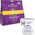 Stella & Chewy's Chick Chick Chicken Dinner Morsels Freeze-Dried Raw Food + Purina Pro Plan Veterinary Diets FortiFlora Probiotic Gastrointestinal Support Cat Supplement