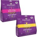 Stella & Chewy's Chick Chick Chicken Dinner Morsels Freeze-Dried Raw Food + Yummy Lickin' Salmon & Chicken Dinner Morsels Freeze-Dried Raw Cat Food