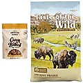 Taste of the Wild Ancient Prairie with Ancient Grains Dry Food + American Journey Peanut Butter Recipe Grain-Free Oven Baked Crunchy Biscuit Dog Treats