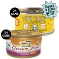 Tiny Tiger Chunks in EXTRA Gravy Chicken Recipe Grain-Free Canned Food + Fancy Feast Gravy Lovers Chicken Feast in Grilled Chicken Flavor Gravy Canned Cat Food