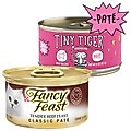 Tiny Tiger Pate Beef Recipe Grain-Free Canned Food + Fancy Feast Classic Tender Beef Feast Canned Cat Food