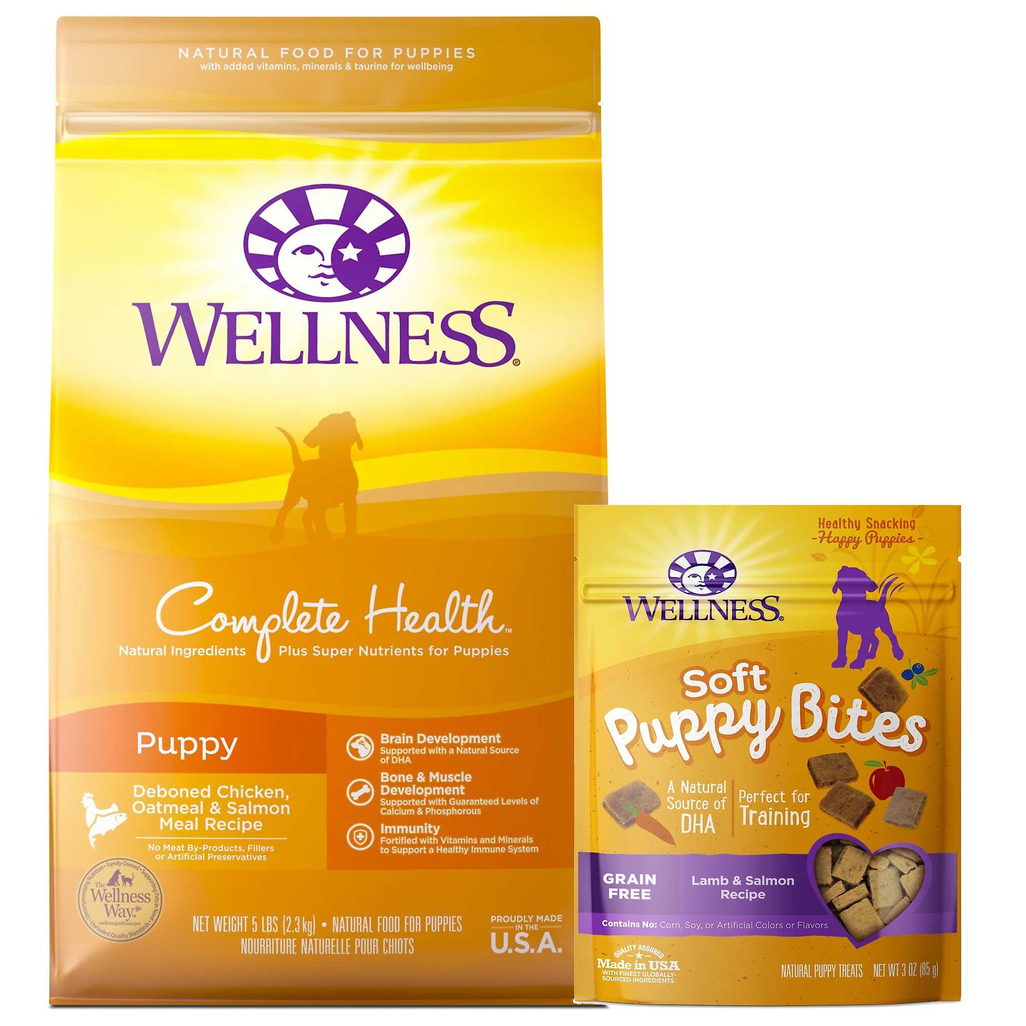 WELLNESS Complete Health Puppy Deboned Chicken, Oatmeal & Salmon Meal