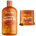 Zesty Paws Mobility Bites Hip & Joint Support + Pure Salmon Oil Skin & Coat Support Dog & Cat Supplement