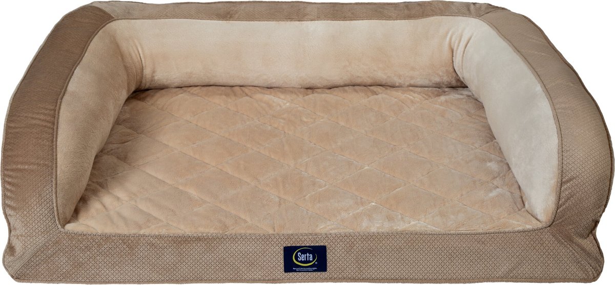 Serta gel memory outlet foam couch dog bed