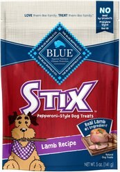 Blue Buffalo Blue Stix Lamb Recipe Pepperoni-Style Dog Treats, 5-oz bag