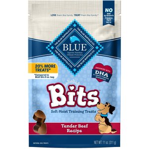 Blue Buffalo Blue Bits Tender Beef Recipe Soft-Moist Training Dog Treats, 11-oz bag