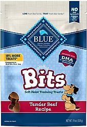 Blue Buffalo Blue Bits Tender Beef Recipe Soft-Moist Training Dog Treats, 19-oz bag
