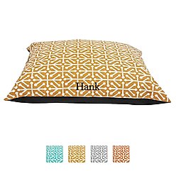 Majestic Pet Aruba Personalized Pillow Cat & Dog Bed, Citrus, Small/Medium