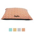Majestic Pet Aruba Personalized Pillow Cat & Dog Bed, Orange, Large