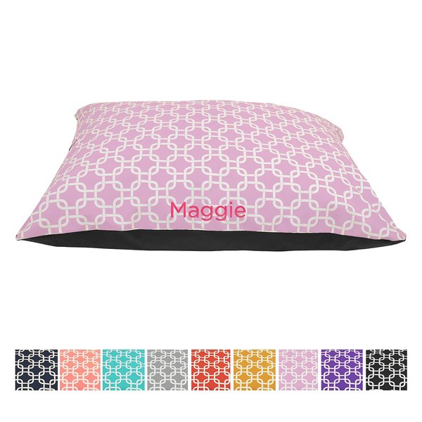 Majestic Pet Links Personalized Pillow Cat & Dog Bed, Pink, Large slide 1 of 5
