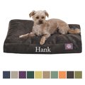 Majestic Pet Shredded Memory Foam Villa Personalized Pillow Cat & Dog Bed with Removable Cover, Storm, Large