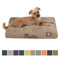 Majestic Pet Shredded Memory Foam Villa Personalized Pillow Cat & Dog Bed with Removable Cover, Pearl, Large