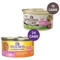 Wellness Complete Health Kitten Formula Grain-Free Canned Food + CORE Natural Grain-Free Turkey & Chicken Liver Pate Canned Kitten Food