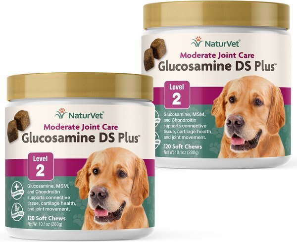 NaturVet Moderate Care Glucosamine DS Plus Soft Chews Joint Supplement for Cats & Dogs, 240 count slide 1 of 6