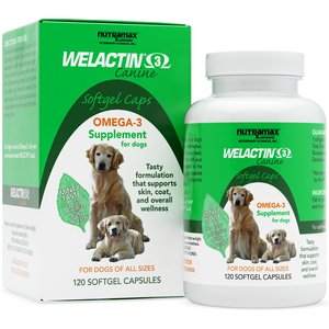 Nutramax Welactin Omega-3 Fish Oil Liquid Softgels Skin & Coat Supplement for Dogs, 360 count