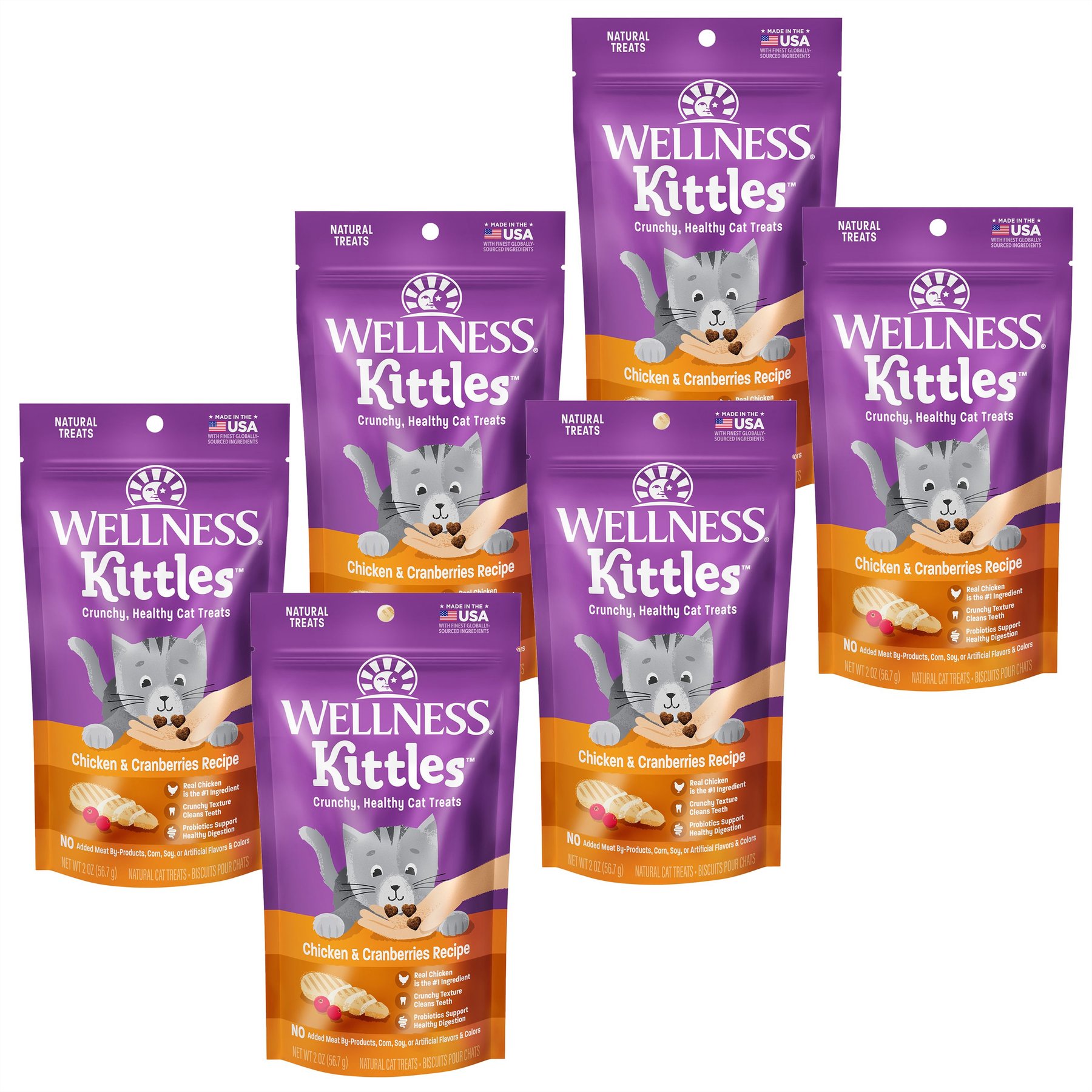 Wellness Kittles Cat Treats Reviews WELLNESS Kittles Natural Grain-Free Chicken & Cranberries Recipe