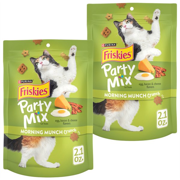 Friskies Party Mix Morning Munch Crunch Flavor Crunchy Cat Treats, 2.1-oz bag, bundle of 2 slide 1 of 11