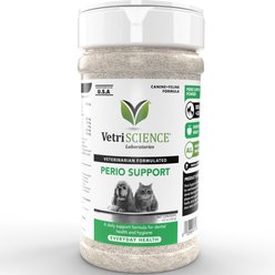 VetriScience Perio Support Powder Dental Supplement for Cats & Dogs, 4.2-oz bottle, bundle of 2