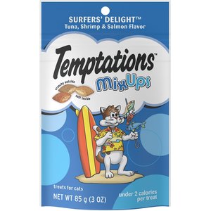 Temptations Mixups Surfers' Delight Cat Treats, 3-oz bag, bundle of 4