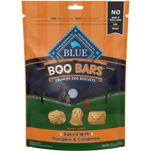 Blue Buffalo Boo Bars Pumpkin & Cinnamon Crunchy Dog Treats, 11-oz bag