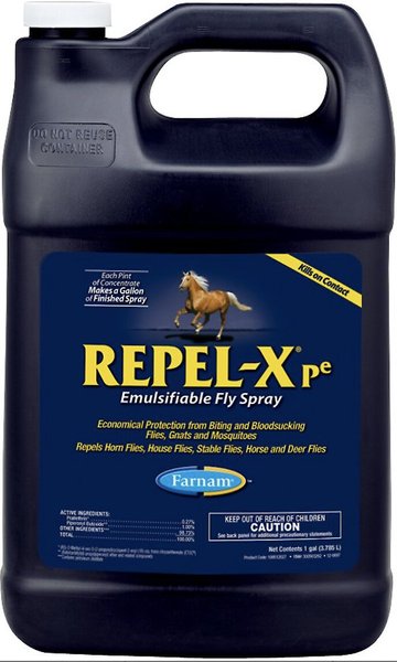 Farnam Repel-X Pe Emulsifiable Fly Repellent Horse Spray, 1-gal jug, 1-gal jug, bundle of 4 slide 1 of 2