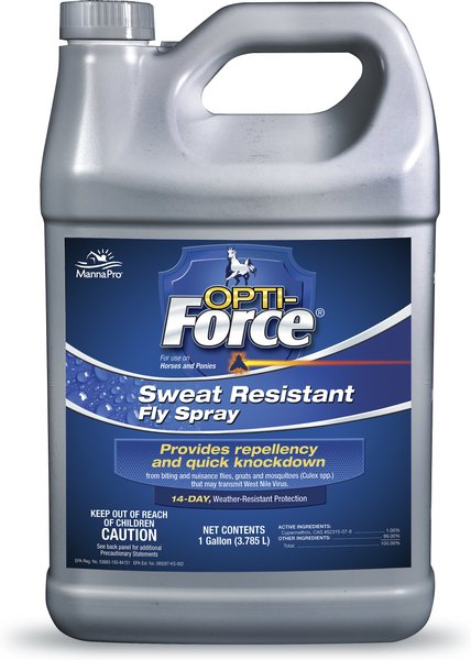 FORCE Opti-Force Sweat Resistant Fly Horse Spray, 1-gal bottle, bundle of 2 slide 1 of 1