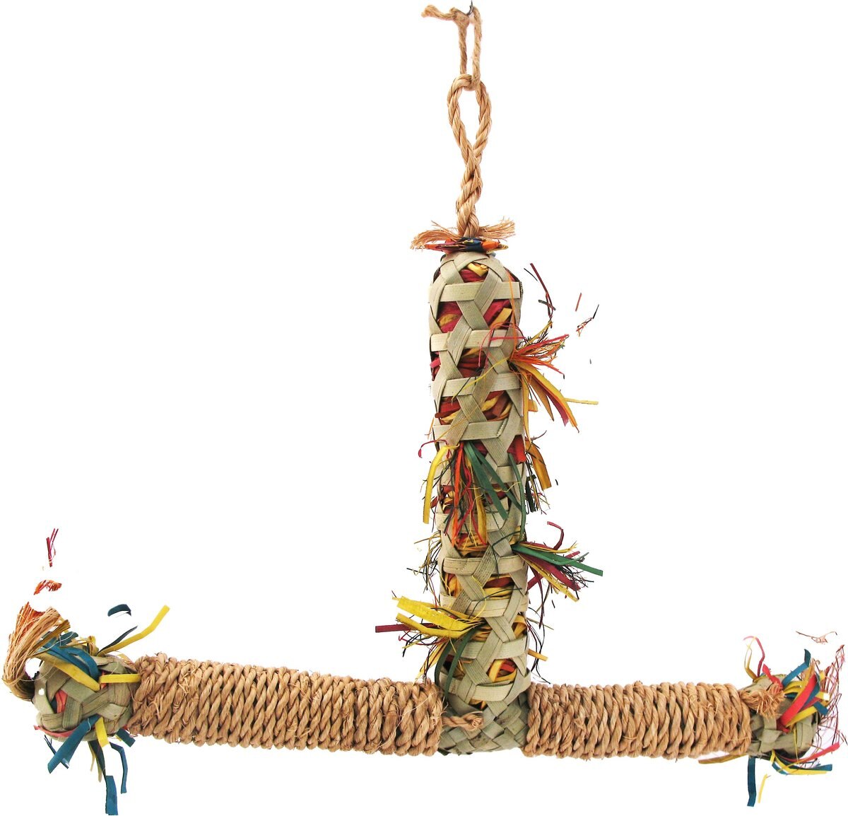 PLANET PLEASURES Foraging Perch Bird Toy Medium Chewy