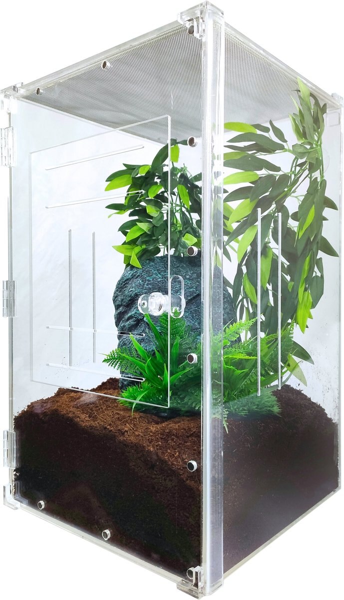 HERPCULT Acrylic FrontOpening Reptile Habitat, 12gal