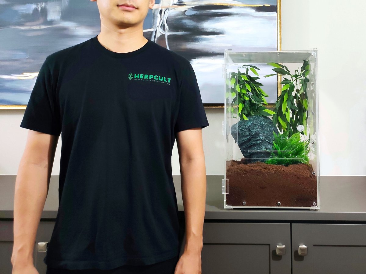 HERPCULT Acrylic FrontOpening Reptile Habitat, 12gal