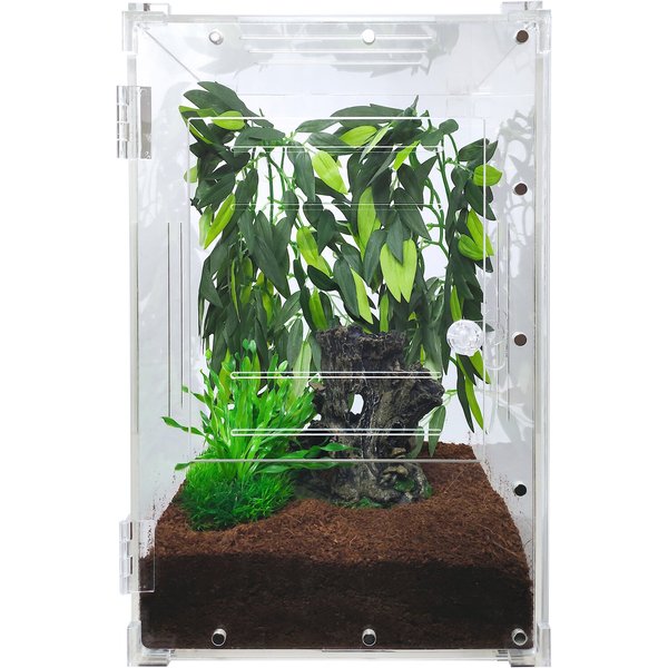 HERPCULT Acrylic Insect & Reptile Terrarium, Clear Top, X-Large - Chewy.com