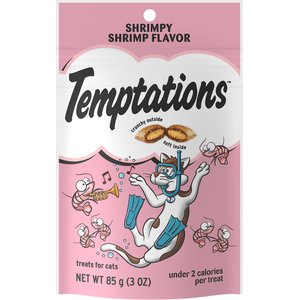Temptations Shrimpy Shrimp Flavor Cat Treats, 3-oz bag, bundle of 6