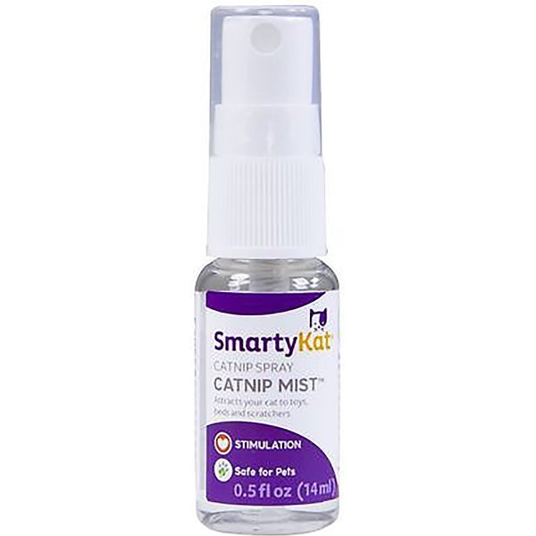 SMARTYKAT Catnip Mist Spray, 0.5oz bottle, bundle of 4