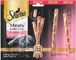 Sheba Meaty Tender Sticks Salmon Flavored Cat Treats, 10 count