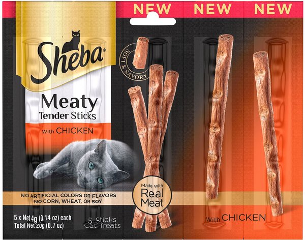 Sheba Meaty Tender Sticks Chicken Cat Treats, 10 count slide 1 of 5