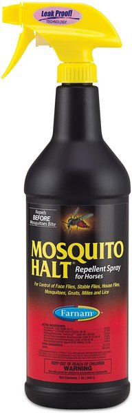Farnam Mosquito Halt Horse Repellent Spray, 32-oz bottle, bundle of 4 slide 1 of 3