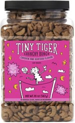 Tiny Tiger Crunchy Bunch Chicken & Seafood Flavor Crunchy Cat Treats 20-oz tub pack of 2