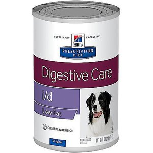 Hill's Prescription Diet i/d Digestive Care Low Fat Original Flavor Pate Canned Dog Food, 13-oz, case of 24