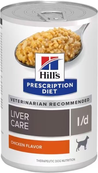 Hill's Prescription Diet l/d Liver Care Original Canned Dog Food, 13-oz, case of 12, bundle of 2 slide 1 of 11