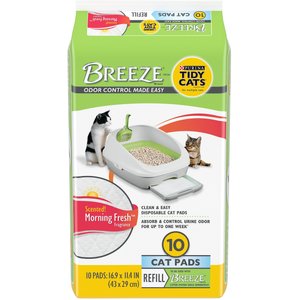 Tidy Cats Breeze Morning Fresh Scented Cat Pads, 10 count, 4 count