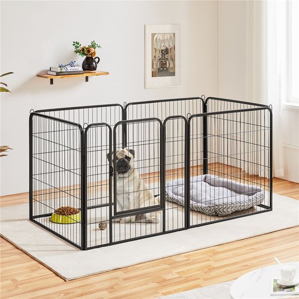 GO PET CLUB Heavy Duty Wire Dog Exercise Pen, Large