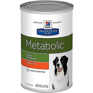 Hill's Prescription Diet Metabolic Chicken Flavor Wet Dog Food, 13-oz, case of 12