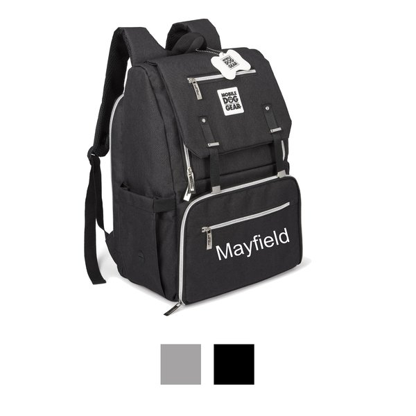 Mobile Dog Gear Ultimate Week Away Personalized Dog Backpack, Black slide 1 of 5
