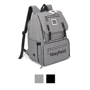 Mobile Dog Gear Ultimate Week Away Personalized Dog Backpack, Light Gray