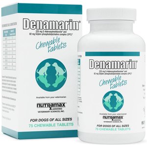 Nutramax Denamarin Chewable Tablets with S-Adenosylmethionine (SAMe) & Silybin Liver Health Supplement for Dogs, 150 count