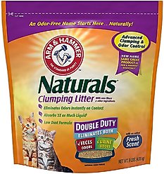 Arm & Hammer Litter Naturals Scented Clumping Corn Cat Litter, 9-lb bag, bundle of 3